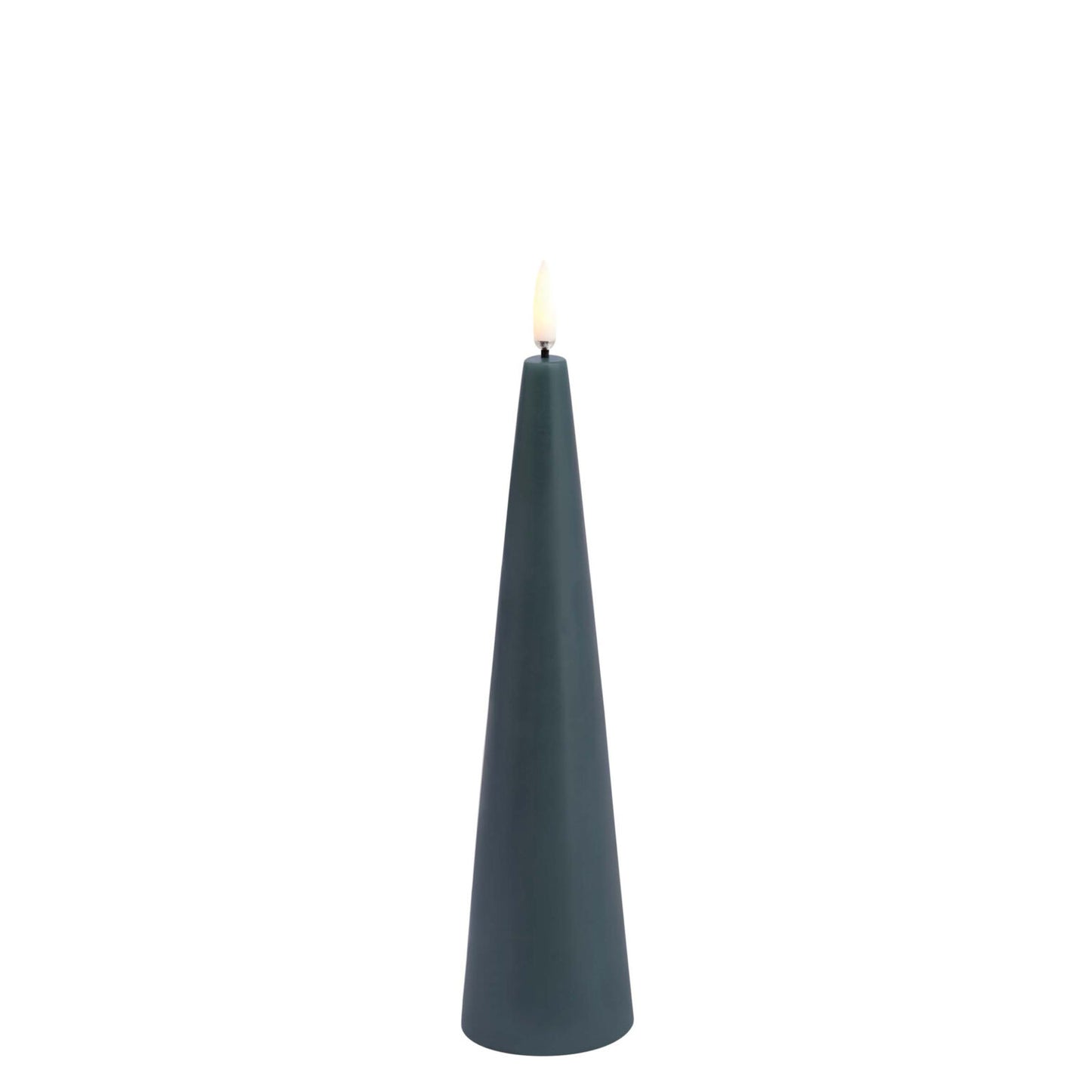 Bougie led cone - Vert sapin