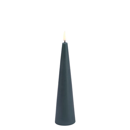 Bougie led cone - Vert sapin