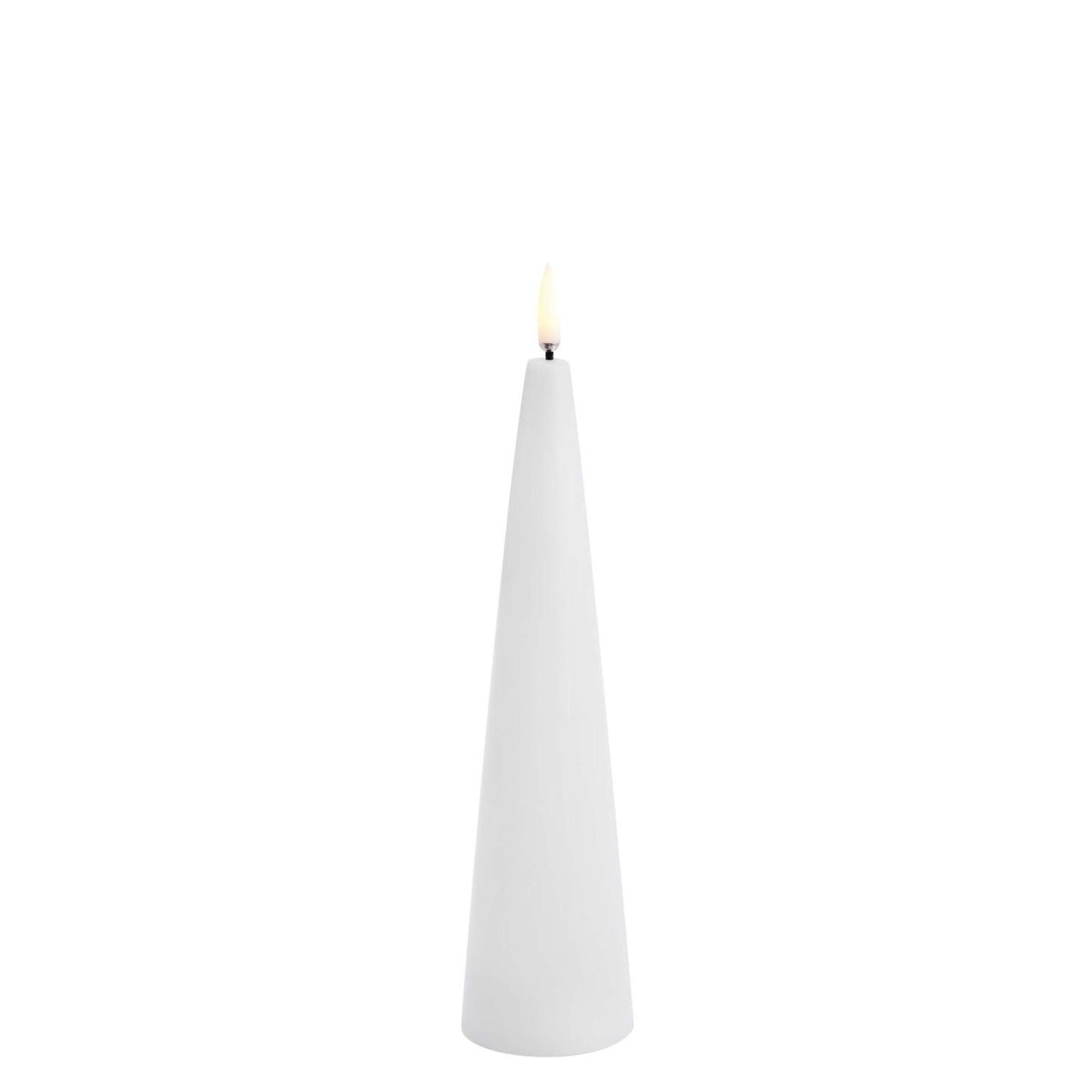 Bougie led cone - Blanche