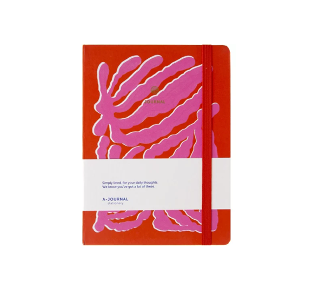 Carnet de notes - Groovy rouge orangé et rose