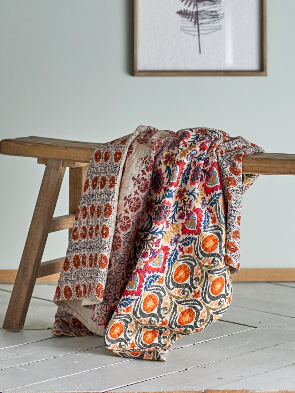 Krea Quilt, Orange, Coton