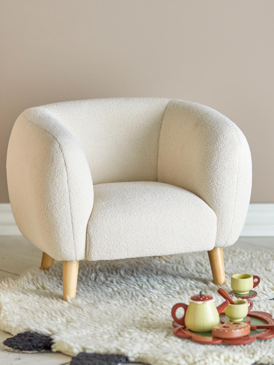 Cade Chaise, Blanc, Polyester