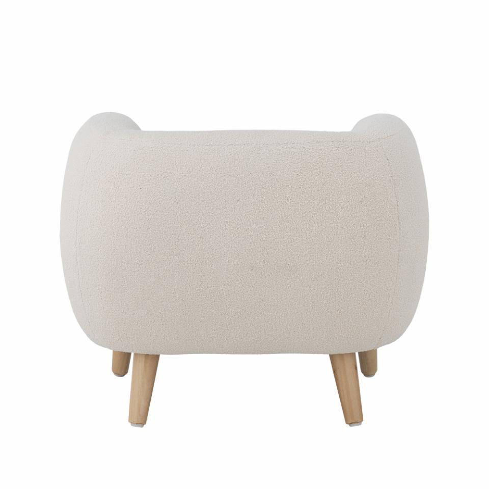 Cade Chaise, Blanc, Polyester