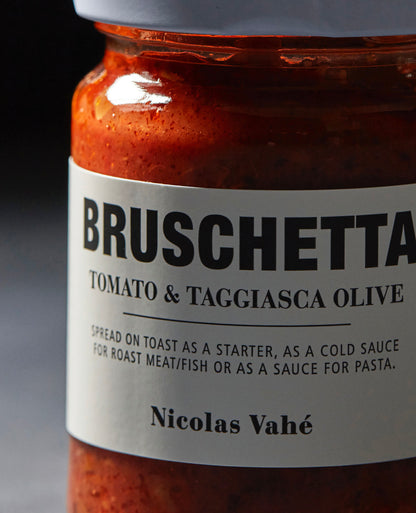 Bruschetta tomate et olive taggiasca