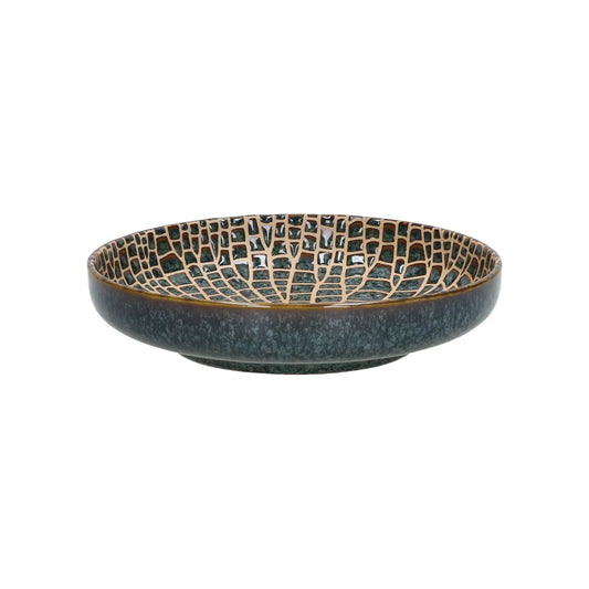 Assiette haute Lotus - bronze