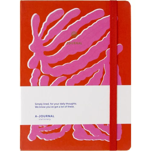 Carnet de notes - Groovy rouge orangé et rose