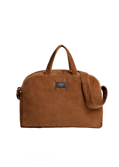 Sac weekend velours - Caramel