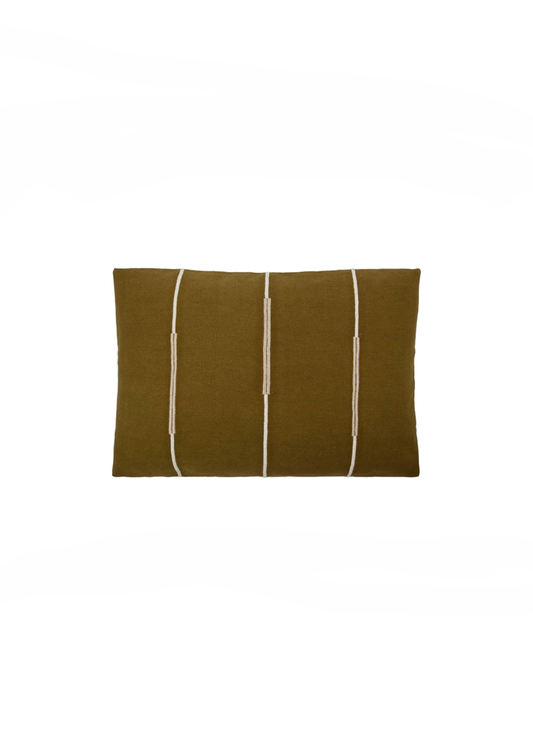 Coussin Indi - Vert olive