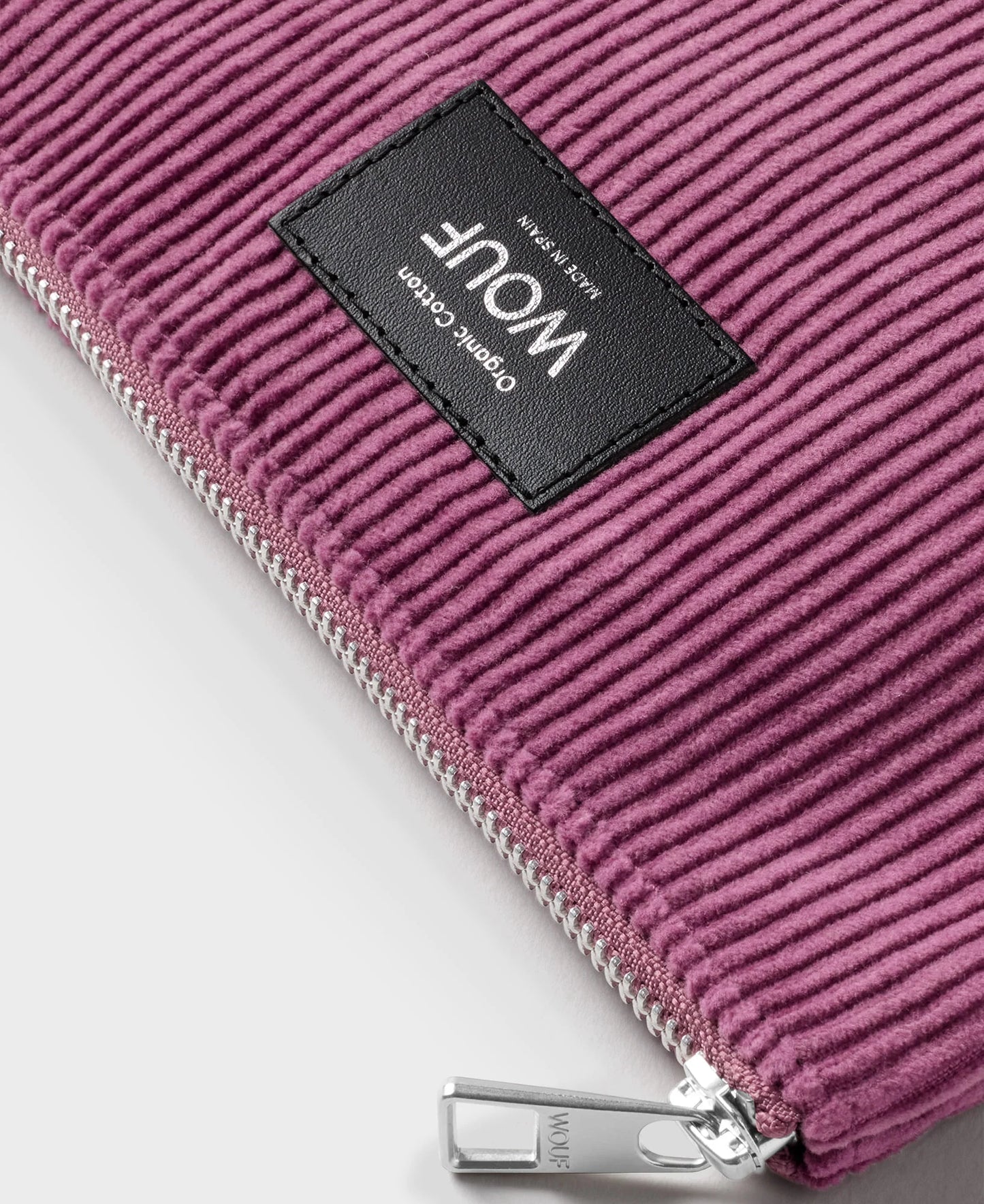 Pochette velours - Mauve