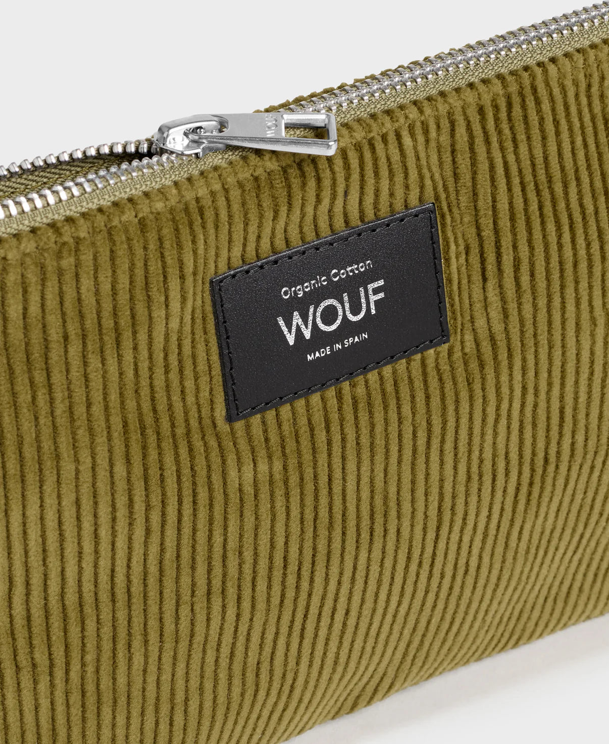 Pochette velours - Olive