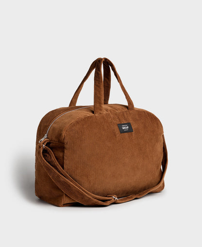 Sac weekend velours - Caramel