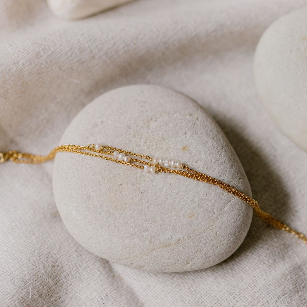 Bracelet Uma (plaqué or) - Perle d'eau douce