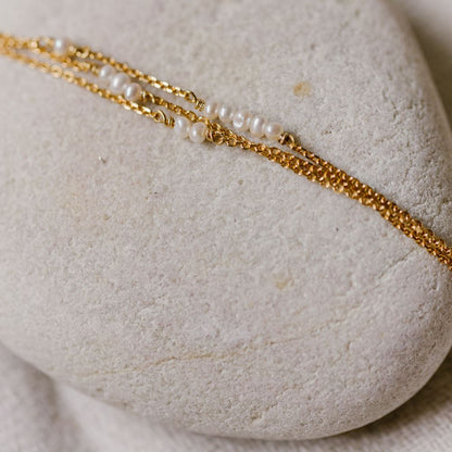 Bracelet Uma (plaqué or) - Perle d'eau douce