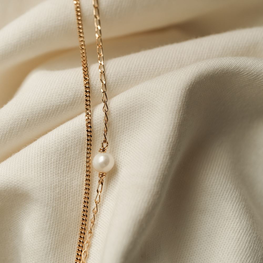 Bracelet Isabella (plaqué or) - Perle d'eau douce