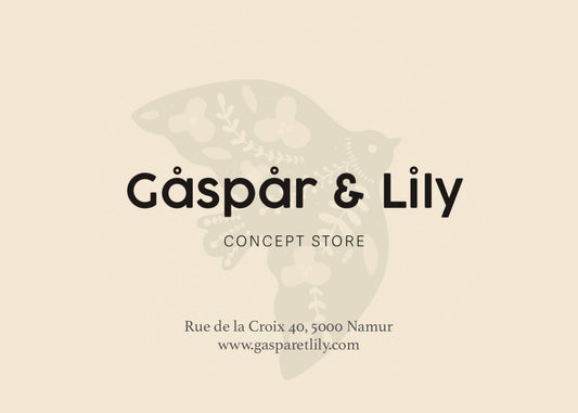 Carte cadeau Gaspar&Lily