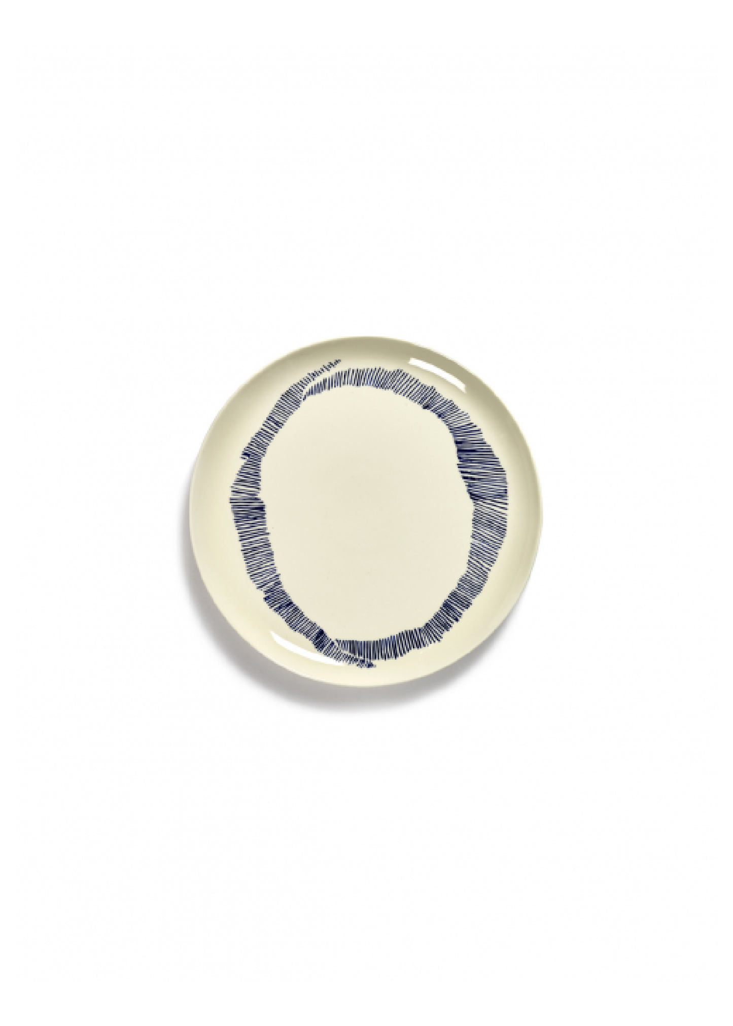 Assiette à dîner Ensoleillé rayures (Ø26,5) - Blanc